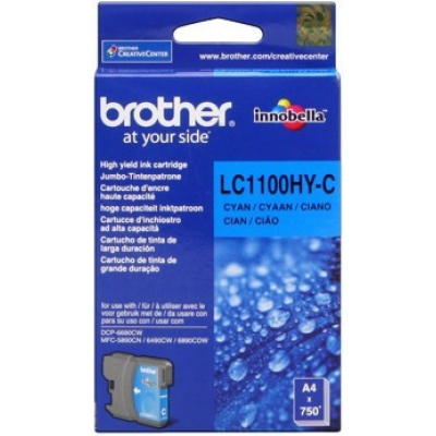 Brother LC-1100HYC azurová (cyan) originální cartridge