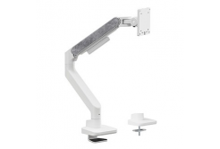 Powerton ERGO MONOA Polohovatelný držák pro monitor, bílý, 2-20KG, svorka, 17"- 49", 75x75/100x100