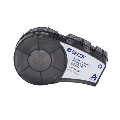Brady M21-136-499 / 152093, 38.10 mm, Nylon, černý tisk / bílý podklad