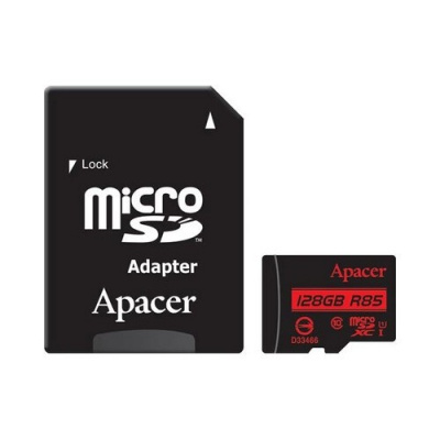 Apacer paměťová Endurance V30 A1, 128GB, micro SDXC, AP128GEDM1D09-R, UHS-I U3 (Class 10)