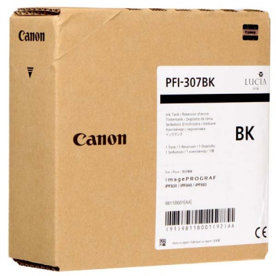 Canon PFI-307BK, 9811B001 černá (black) originální cartridge