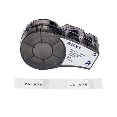 Brady M21-18-499 / 152092, 25.40 mm, Nylon, černý tisk / bílý podklad