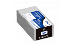 Epson SJIC22P(K) C33S020601 pro ColorWorks, černá (black) originální cartridge