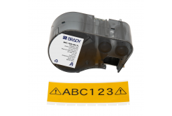 Brady M5C-1500-584-YL / 170938, 38.10 mm x 6.10 m, Plastic, černý tisk / žlutý podklad