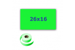 Cenové etikety do kleští, obdélníkové, 26mm x 16mm, 700ks, signální zelené