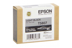 Epson T5807 světle černá (light black) originální cartridge