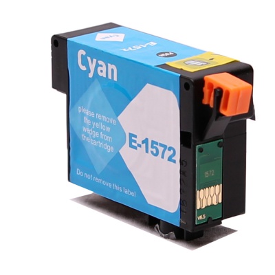 Epson T1572 azurová (cyan) kompatibilní cartridge