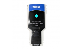 Kompatibilní cartridge s HP 738 676M6A azurová (cyan)