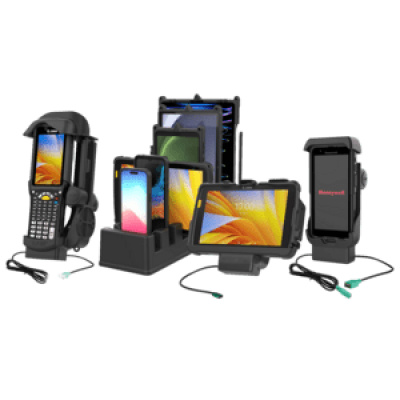 RAM Mounts GDS Tough-Dock Holder (Key-Locking) for Samsung Tab A8 (10.5“) in IntelliSkin Next Gen Protective Sleeve - USB-C & USB-A Connector