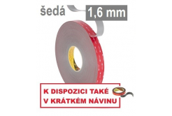 3M VHB™ GPH-160GF Oboustranně silně lepicí páska, tl. 1,6 mm 12 mm x 3 m