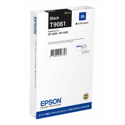 Epson T9081 XL C13T90814N černá (black) originální cartridge