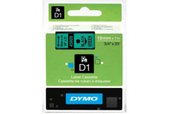 Dymo D1 45809, S0720890, 19mm x 7m, černý tisk/zelený podklad, originální páska