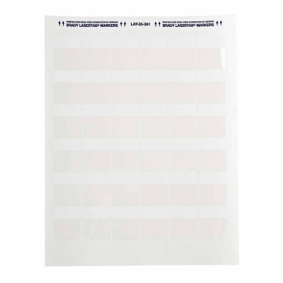 Brady LAT-35-361-2.5 / 029689, LaserTab Laser Printable Labels, 30.48 mm x 38.10 mm