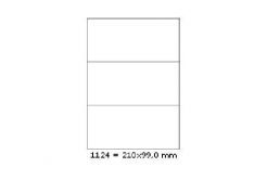 Samolepicí etikety 210 x 99 mm, 3 etikety, A4, 100 listů