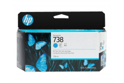 HP 738 498N5A azurová (cyan) originální cartridge