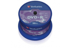 VERBATIM DVD+R(50-Pack)Spindle/General Retail/16x/4.7GB