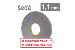 3M VHB™ 4941-P, tl. 1,1 mm; světle šedá oboustranně velmi silně lepicí akrylová páska 19 mmx 3 m
