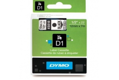 Dymo D1 45010, S0720500, 12mm x 7m černý tisk / průhledný podklad, originální páska