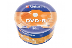 VERBATIM DVD-R (50-Pack) 16x WRAP 4.7GB MATT