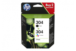 HP 304 3JB05AE černá/barevná (black/color) sada originální cartridge