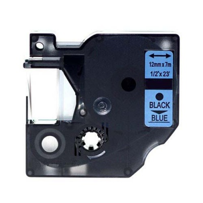 Kompatibilní páska s Dymo 45016, S0720560, 12mm x 7m černý tisk / modrý podklad
