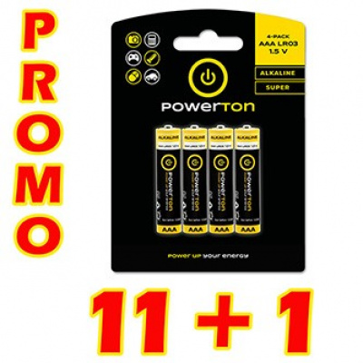 Powerton ENERGY ALKAMAX Jednorázová alkalická baterie AAA, 12x4-pack