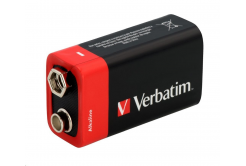 VERBATIM Alkalické baterie 9V, 1 PACK , 6LR61