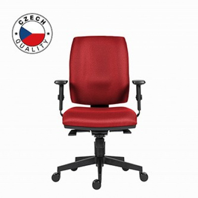 Powerton ERGO HANA Kancelářské ergonomické křeslo, Červené