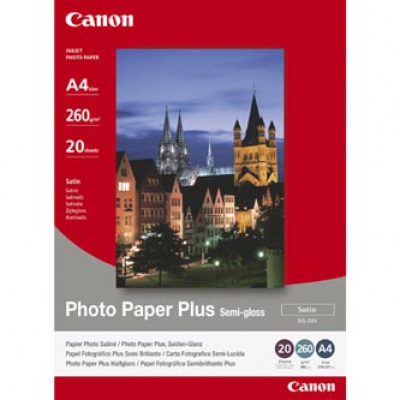 Canon Photo Paper Plus Semi-Glossy, foto papír, pololesklý, saténový, bílý, Specifický, 8x10