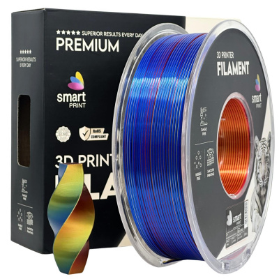 Smart Print FG-S107-E1, 3D filament, PLA Tri Color, Red Yellow Blue, 1kg, 1,75mm
