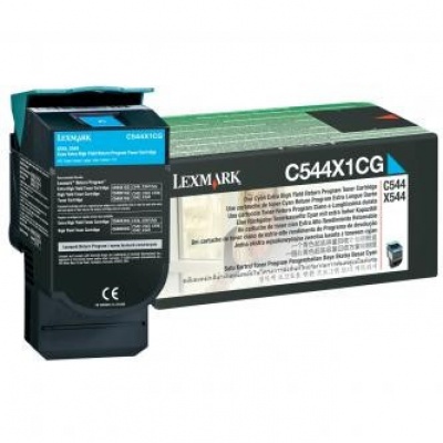 Lexmark C544X1CG azurový (cyan) originální toner