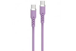 Powerton ENERGY PASTEL EDITION Kabel USB-C, 100W, 1m, silikonový, fialová