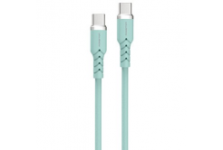 Powerton ENERGY PASTEL EDITION Kabel USB-C, 100W, 1m, silikonový, zelený