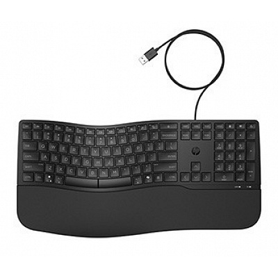 HP 480 Comfort klávesnice drátová (USB) CZ, černá