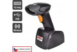 Virtuos EH02G0022 CCD čtečka  HW-311A, bezdrátová, USB základna, černá