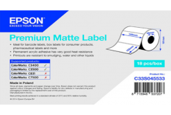 Epson C33S045533 Premium Matte, pro ColorWorks, 102x152mm, 225ks, bílé samolepicí etikety