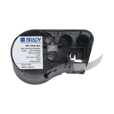 Brady MC-1000-461-AW / 143293, Labelmaker Labels, 25.40 mm x 7.62 m