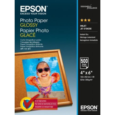 Epson C13S042549 C13S042549 Photo Paper bílý lesklý foto papír 10x15cm 200 g/m2 500 ks