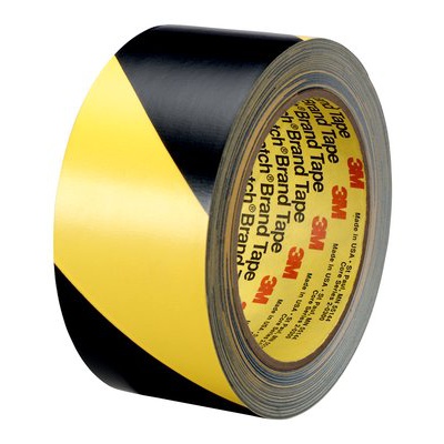 3M 766 PVC lepicí páska, žluto-černá, 100 mm x 33 m