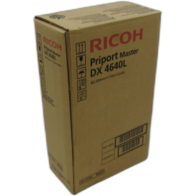 Ricoh originální master rolls 893512, black, 200str., Ricoh DX4600, DX4640, 2 ks