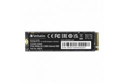 SSD Interní Verbatim Vi3000 M.2, 49374, 512GB, černý, 3300 MB/s-R, NVMe, 2500 MB/s-W