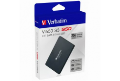 Interní disk SSD Verbatim SATA III, 256GB, GB, Vi550, 49351, 560 MB/s-R, 460 MB/s-W