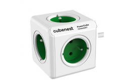 Cubenest - PowerCube, 1.5m, Extended, zelená, POWERCUBE, 5x zásuvka