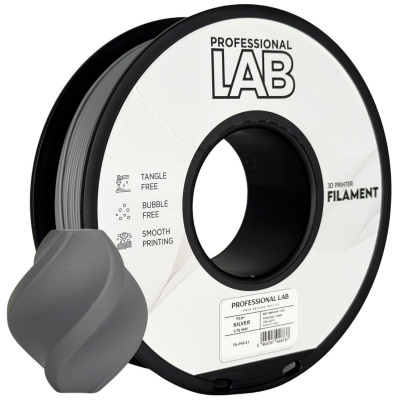 Professional Lab FG-P49-E1, 3D filament, PLA+, Silver, 1kg, 1,75mm