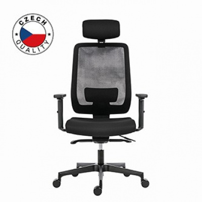 Powerton ERGO LUCIE Kancelářské ergonomické křeslo, Černé