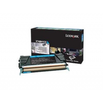 Lexmark X748H1CG azurový (cyan) originální toner