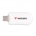 Verbatim 30230 Plectra, USB flask disk, USB C, 256GB, bílý, 