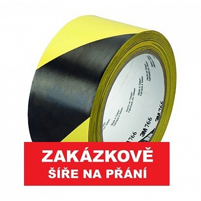 3M 766 PVC páska žluto-černá 50 mm x 33 m