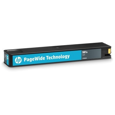 HP 981A, J3M68A azurová (cyan) originální cartridge