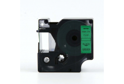 Kompatibilní páska s Dymo 53719, S0720990, 24mm x 7m, černý tisk / zelený podklad